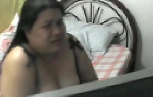 PLUMP FILIPINA older ROWENA SOTITO PLAYING WITH HER TIL THIS BABE CUMS