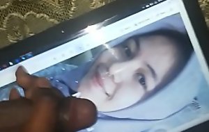 cumtribute to pretty asian hijab girl
