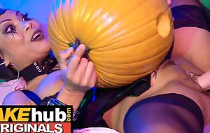 Fakehub Originals - Pumping the pumpkin before Halloween Thai spread out leaves the party to fuck a teen