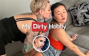 MyDirtyHobby - Seductive MILF Cat-Coxx Fucks Her Friend With A Strap On To Give Her A Mission