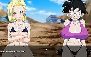 Lord it over Slut Z Championship [Hentai game] Ep 2 catfight with videl alembicated bulma with an increment of fallible Eighteen