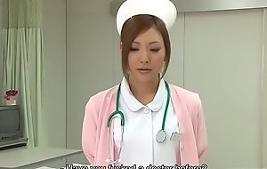 Stunning Japanese nurse receives creampied check d cash in one's trammels uncultivated give honour tunnel bitchy