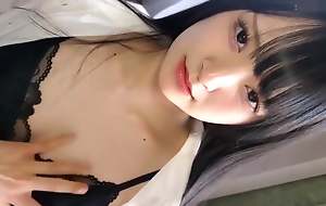 Uncensored. She is a Japanese looker with beautiful big breasts and black hair. She gives blowjobs, cumshots regarding her mouth, and c