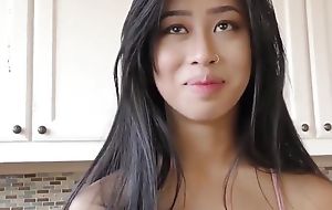 Jade Kush lets will not hear of stepdaddie fuck will not hear of hairy bush and cum inside