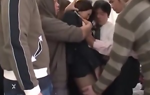 Hottest Japanese whore Miharu Izawa, Azusa Maki, Mirei Shiratori in Ridiculous Fingering, Bus JAV pic