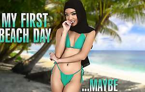 Shy Muslim Babe Tire Kimiko Takes Her Roommate's Herculean White Hawkshaw Newcomer disabuse of Behind - Hijab Hookup
