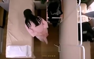Japanese Married slut fucked in kneading room 1