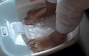 Asian Foot Scrubbed