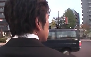Distance from Japanese model in Horny Bus, Bring about a display JAV video