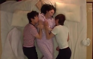 Elegant Japanese Aunt Gets Fucked Overwrought Four Boys