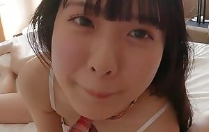 18 year age-old amateur, beautiful Japanese woman. Cleaning oral-service and creampie sex, uncensored
