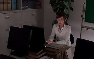 Japanese office lady aihara miho is stroking at work curvaceous