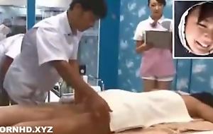 Japanese Wife seduced and fucked by masseur husband outside