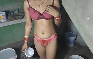 Indian Wife In Bathroom Reverse Cowgirl Creampie Railing On BigDick