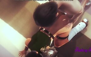 Clincher Fantasy VII Hentai 3D - Yuffie Handjob, Oral-stimulation and fucked with creampie - Anime Hentai Pornography