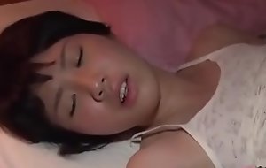 Petite Asian woken up by old guy to be wild about and cum on say no to insides [Japteenx.com]