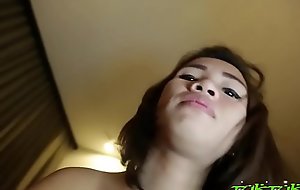 Tiny Asian teen pyt with big motherfucking tits
