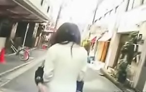 Sexy Japanese legal age teenager exhibs and gets fucked outdoor
