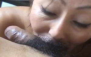 Asian lady is sucking off my horseshit