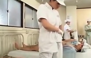 Japanese Nurses Obtain Slick Hairy Twats Screwed In Prepare Sex