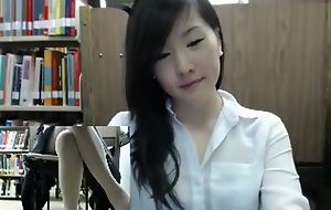 Jessie125: Library cumshow while she covers will not hear of mouth