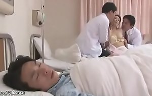 Japanese sweet nurse receives fucked to the fore of her for fear of the fact