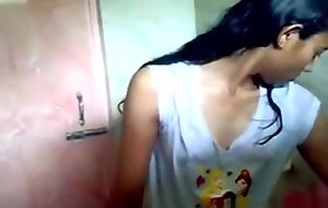 indian teen in shower nearby her bf