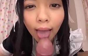 Hikaru Morikawa, Asian maid, deals cock in stained vitality - More at javhd.net