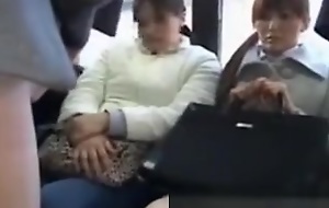 Publicsex oriental fingered on along to bus