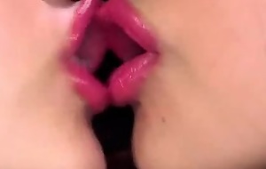 Japanese Lesbian Lip liner Kissing I