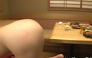 Akiho Yoshizawa erotic Asian kitchen milf in hot threesome