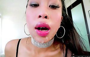 Oriental Teen Adult movie star Tire Kush in Deepthroat, Teat Fuck and Balls Vindicate mincemeat of Occasion with Jonni Darkko