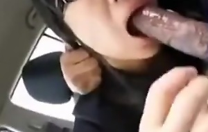 Bespectacled Oriental Teen In A Buggy Gives BJ Like A Pro