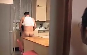 asian in kitchen