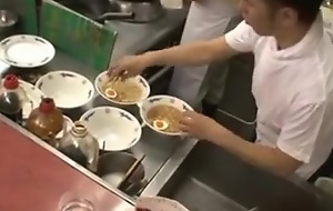 Japanese Waitress Screwed In Restaurant xLx
