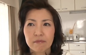 Sweltering Japanes Step Mom Catches Step Son Masterbating