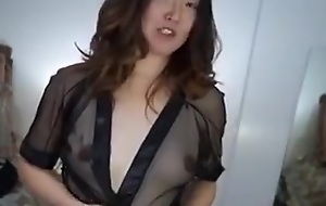 Korean MILF not retiring to show their way pair be required of titties
