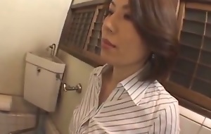 Hairy low-spirited japanese mom