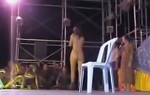 Thai public nude dance
