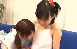 Japanese teen lesbians in sexy action