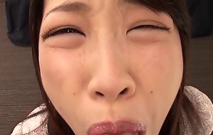 Crazy Japanese slut Miki Sunohara in Incredible blowjob, pov JAV scene