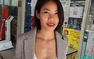 Off colour Bangkok dream girl unleashes tirade be expeditious for delight beyond everything white cock