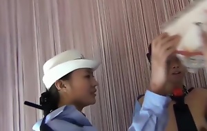 Chinese Dilettante Lesbian Police Role Play BTS