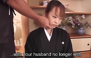 Subtitled mourning Japanese wife Aya Otosaki debt payback