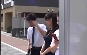 Japanese housewife gets addicted to molesters on school