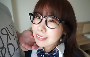 Very sensitive Japanese OTAKU girl regarding glasses